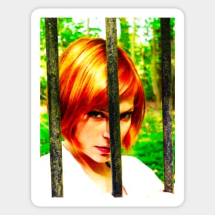 Beauty behind bars (color filter) Sticker